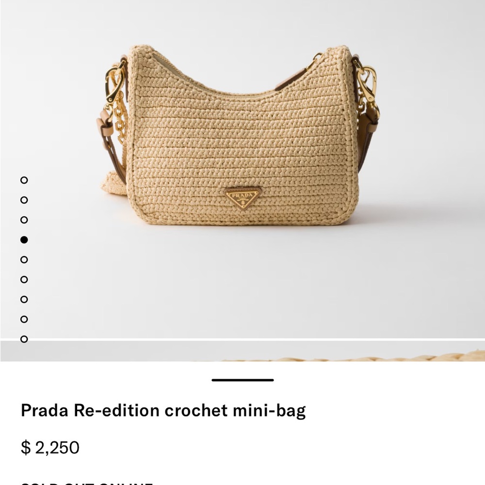 Prada Re-edition crochet mini-bag - Picture 11 of 12